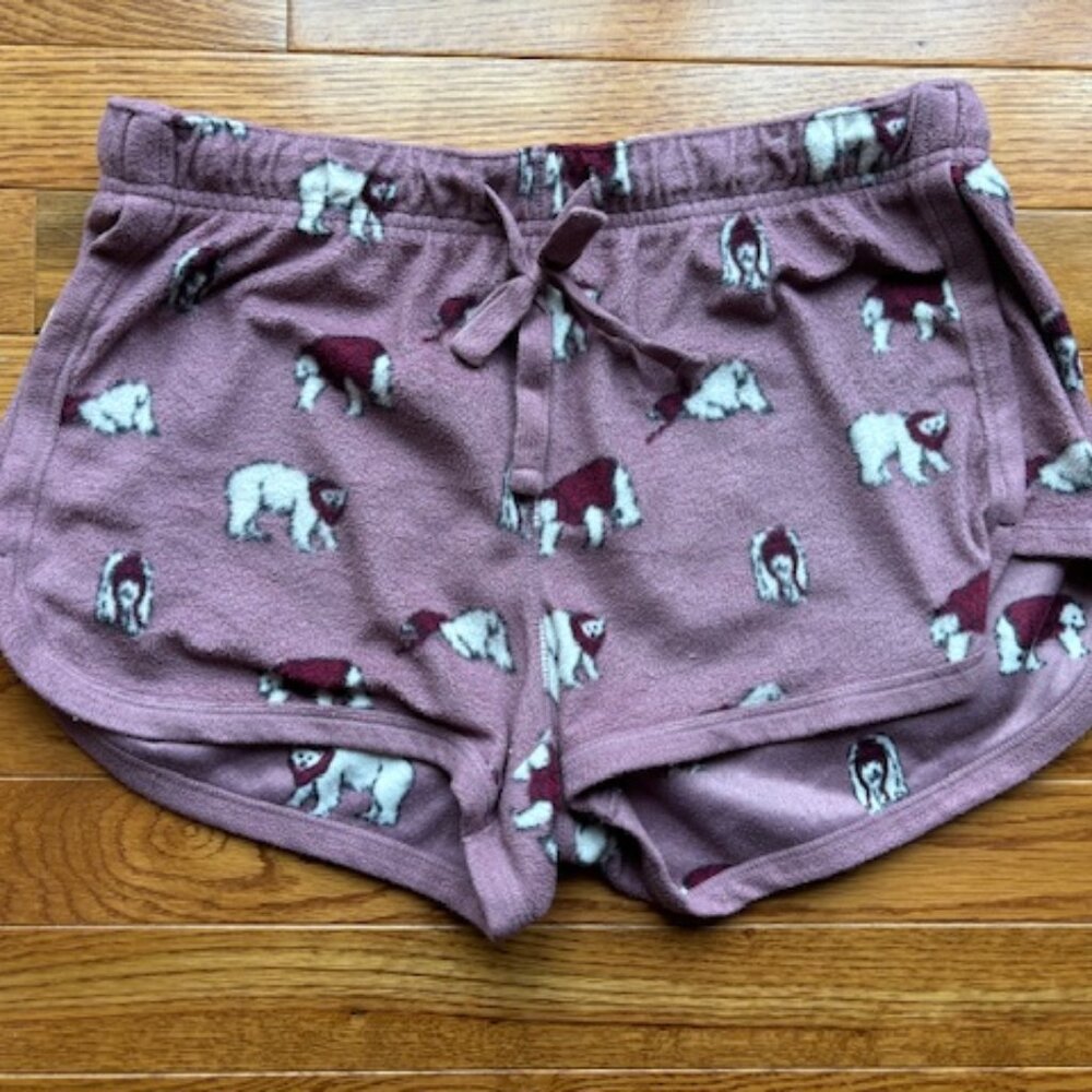 Aeropostale Women's Sleep Shorts Polar Bears - Size Small S